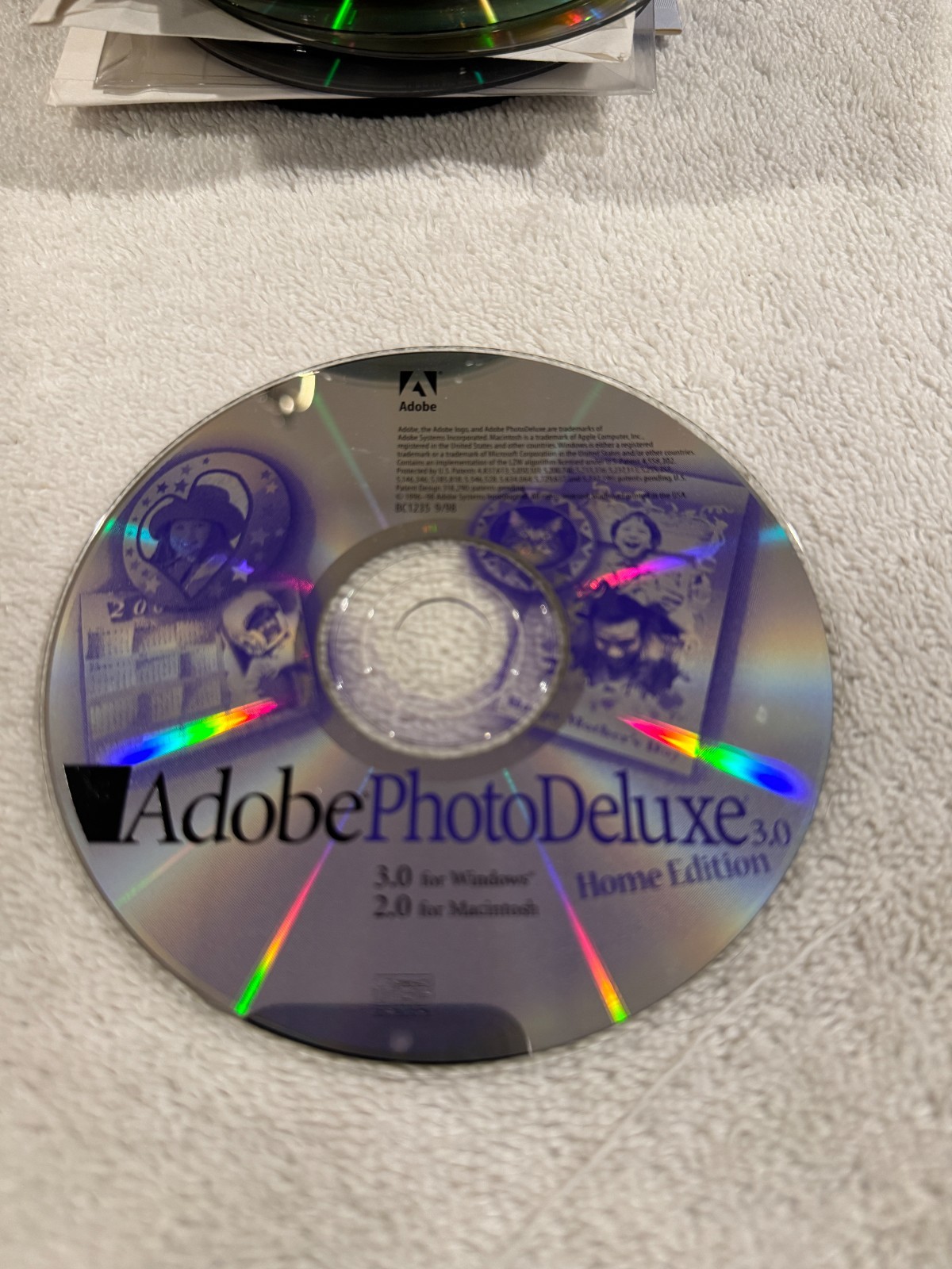 Adobe Photo Deluxe Home Edition 3.0 - CD ONLY - SERIAL # NOT INCLUDED