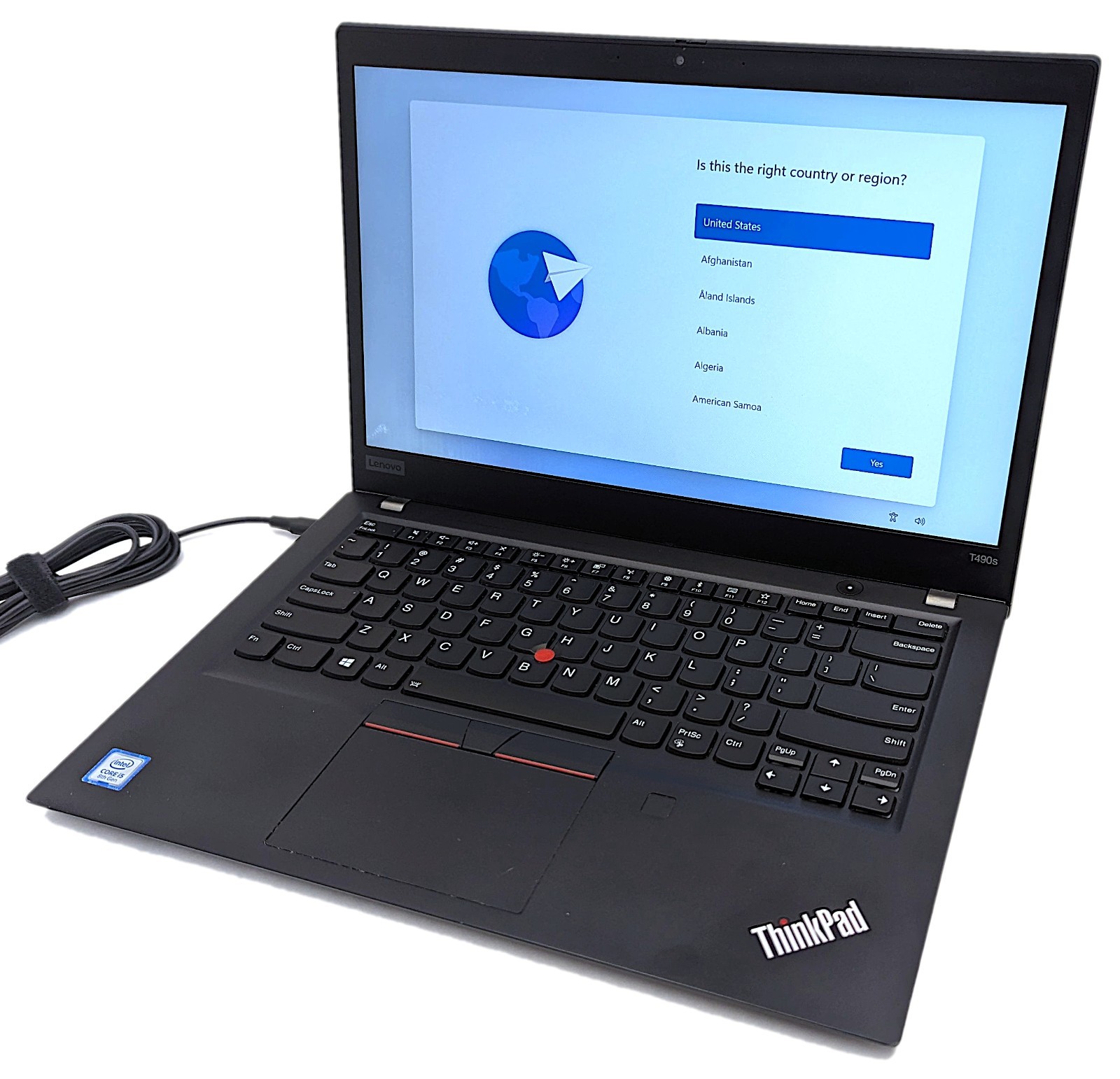 Lenovo ThinkPad T490s 14" Laptop i5-8265U 1.60GHz 8GB RAM 256GB NVMe Windows 11