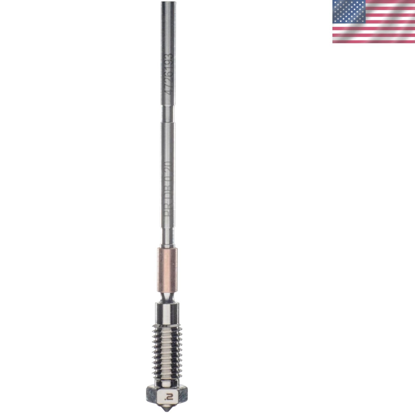 Diamondback Prusa Nextruder Compatible Nozzle, Diamond Tip, 0.2mm