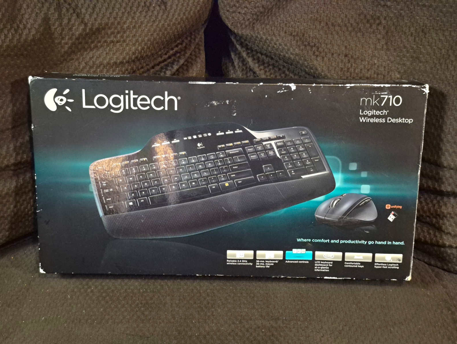 Logitech MK710 Wireless Keyboard Mouse Combo M705 K710 Tested Complete Box