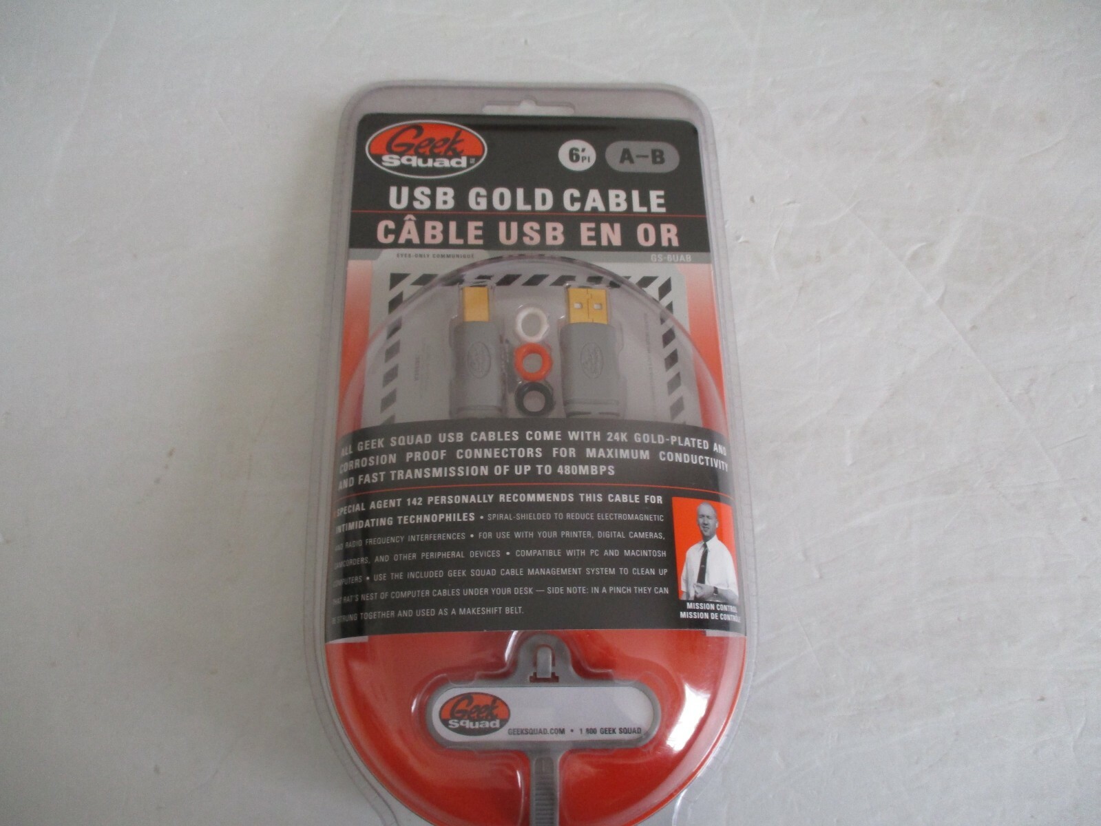 Geek Squad - USB Gold Cable (2004) 6 feet 