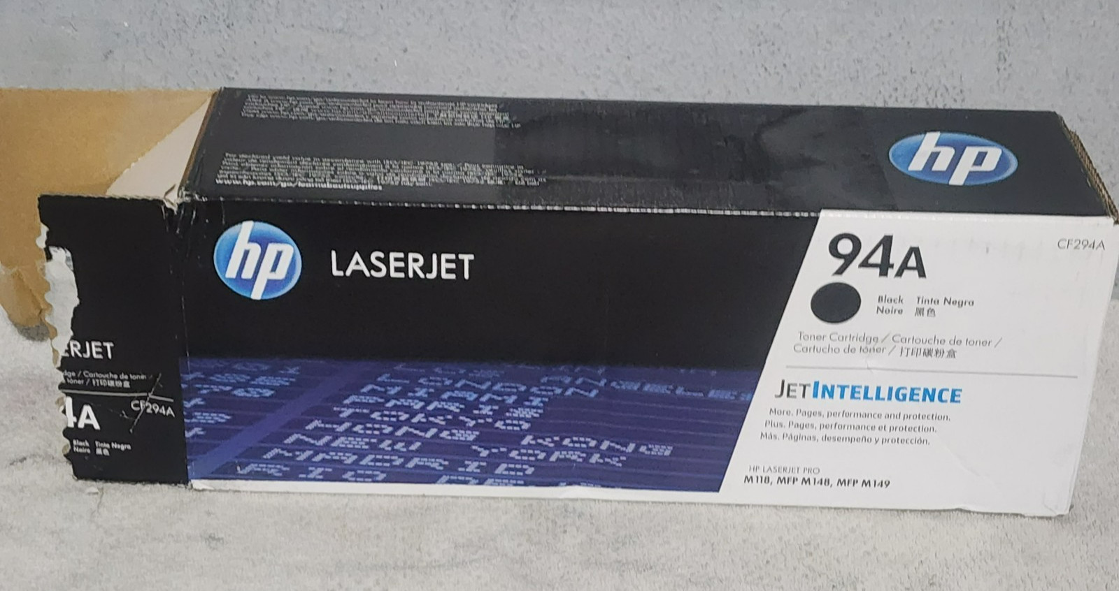 HP 94A CF294A Black Toner Cartridge Genuine New Open Box