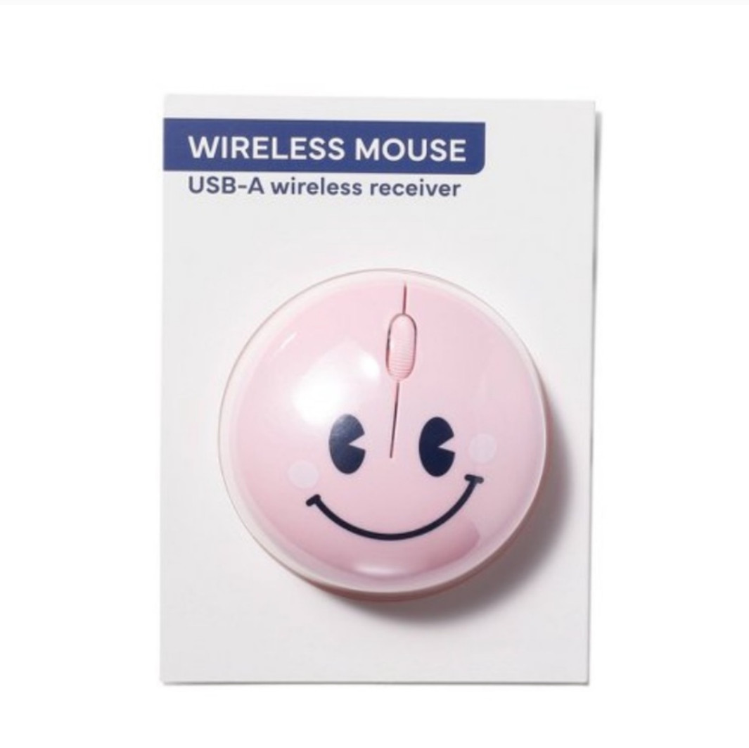 Target Bullseye's Smile Light Pink Vivitar Wireless Computer Mouse Great Gift