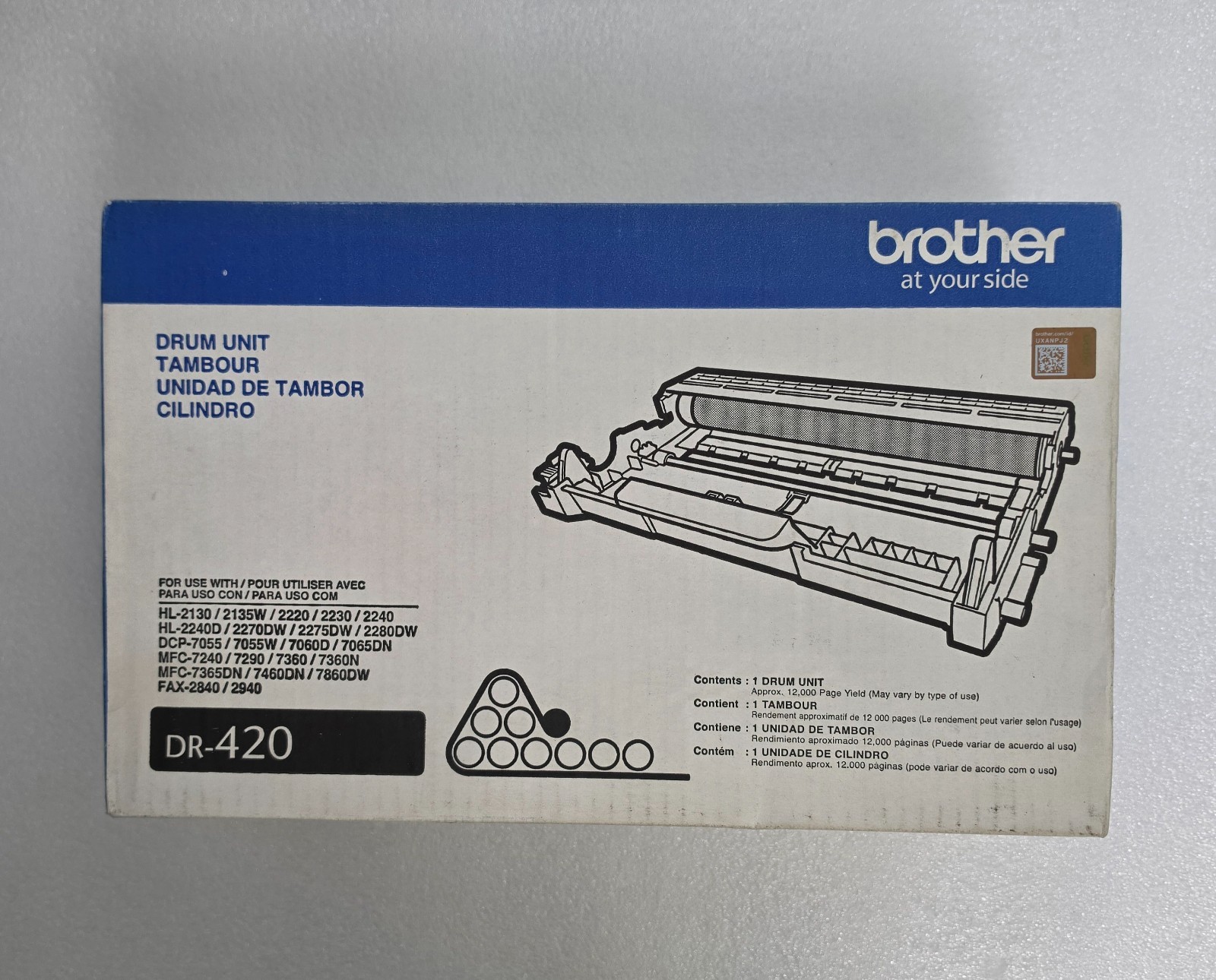Genuine Brother DR-420 Drum Unit OEM Pre-Owned HL MFC DCP FAX Series