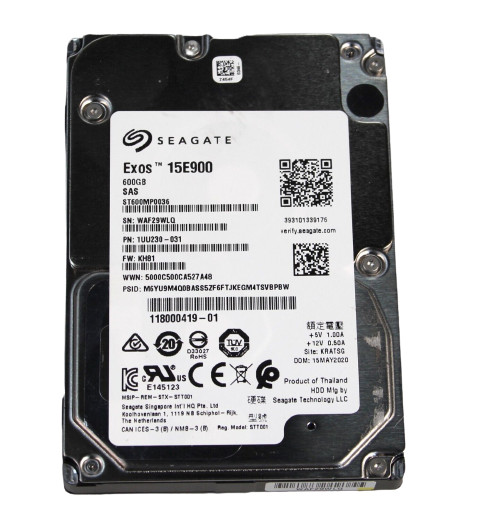 Seagate Exos 15E900 600GB 15K 12Gb/s SFF 2.5" SAS Enterprise HDD ST600MP0036