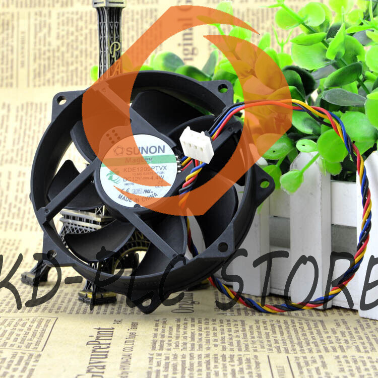 New 2PCS SUNON 90/80mm x 25mm KDE1209PTVX Maglev Cooler Cooling Fan 12V 4.4W