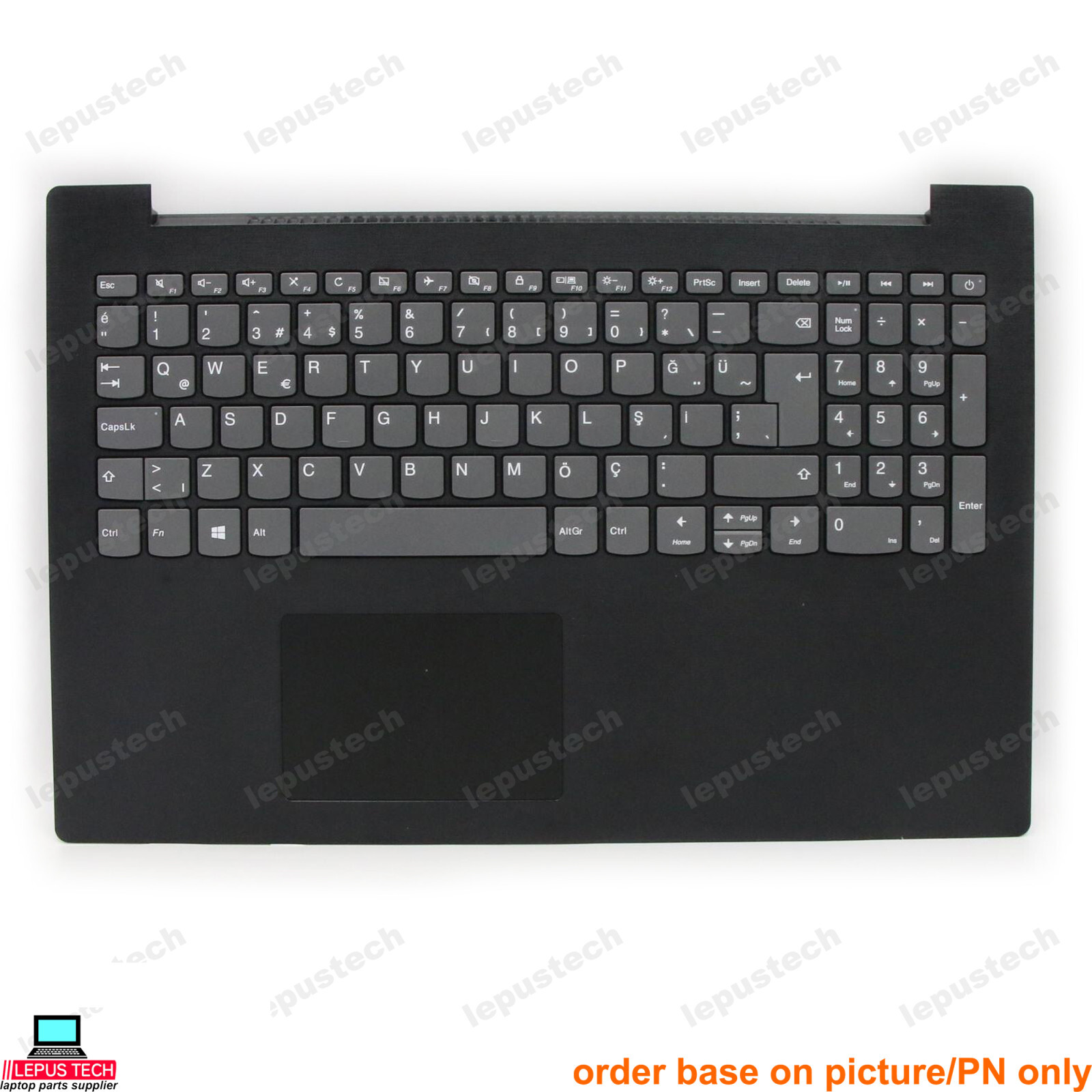 Lenovo V145-15 V145-15AST 5CB0T25502 black Turkish TR keyboard palmrest