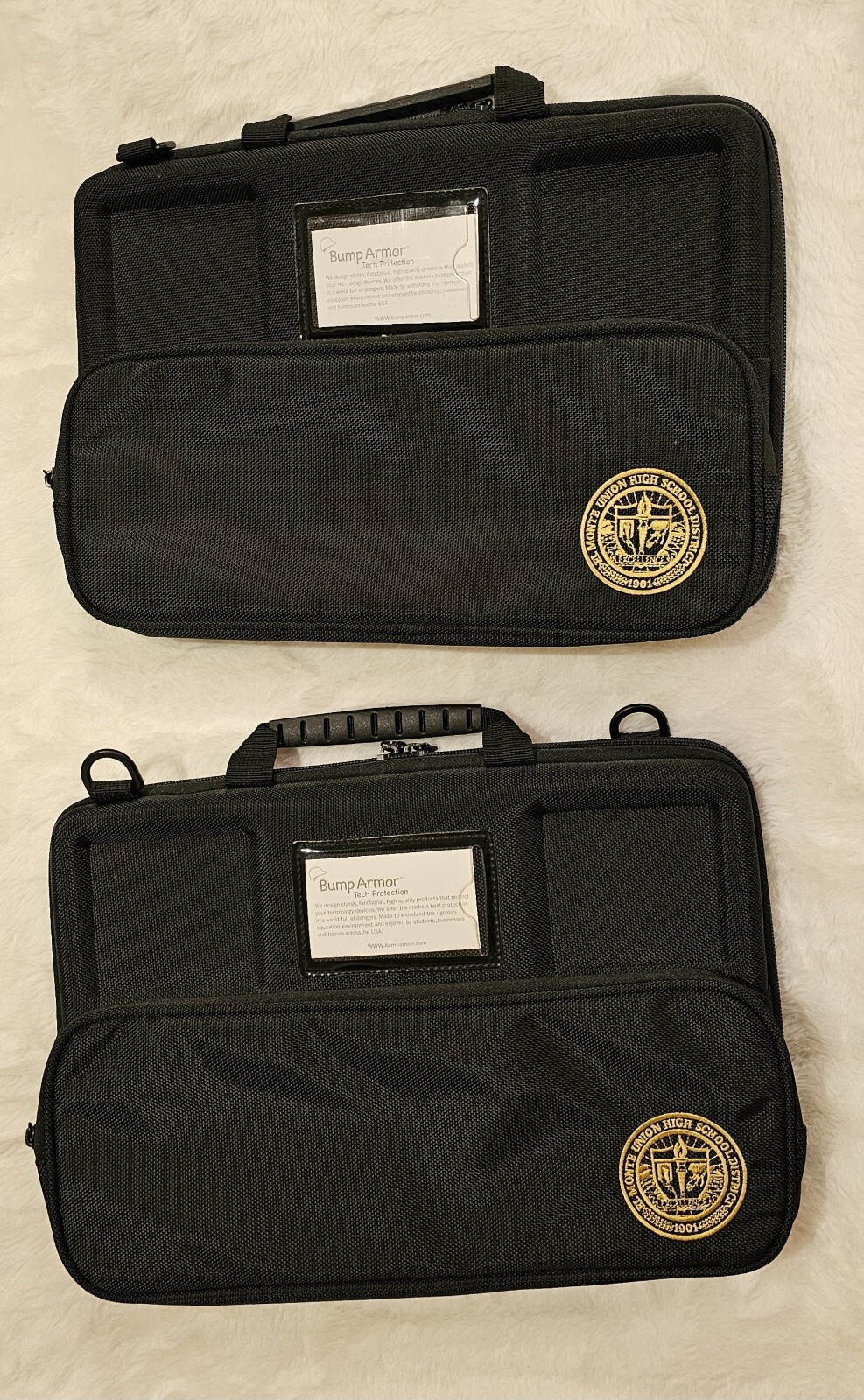 Lot Of 2 Bump Armor Hardshell Cases with Handles for laptops/chromebooks/iPads