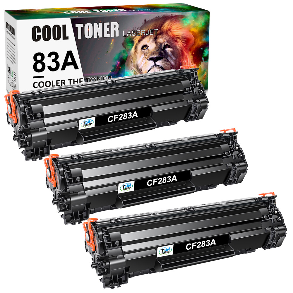 3 Pack Compatible CF283X 83X Toner For HP LaserJet Pro MFP M127fn M127fw M125nw
