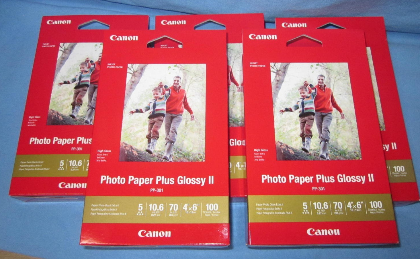 500 Sheets of Canon Inkjet Photo Paper Plus Glossy II ~ 4" x 6"