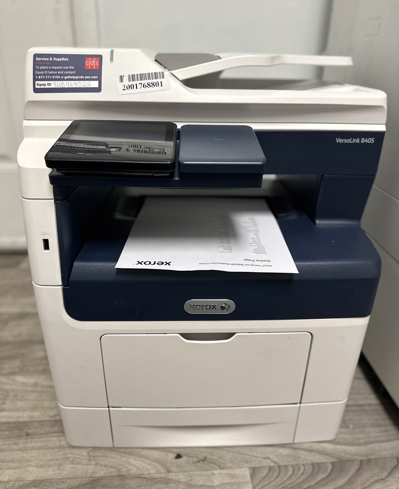 Xerox VersaLink B405 All-in-One Monochrome Laser Printer,W/Toner,Low Page Count