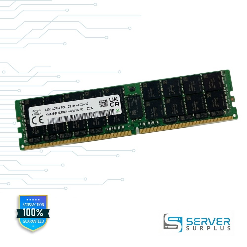 SK hynix 64GB DDR4-2933 PC4-23400 4DRx4 ECC LR LRDIMM HMAA8GL7CPR4N-WM
