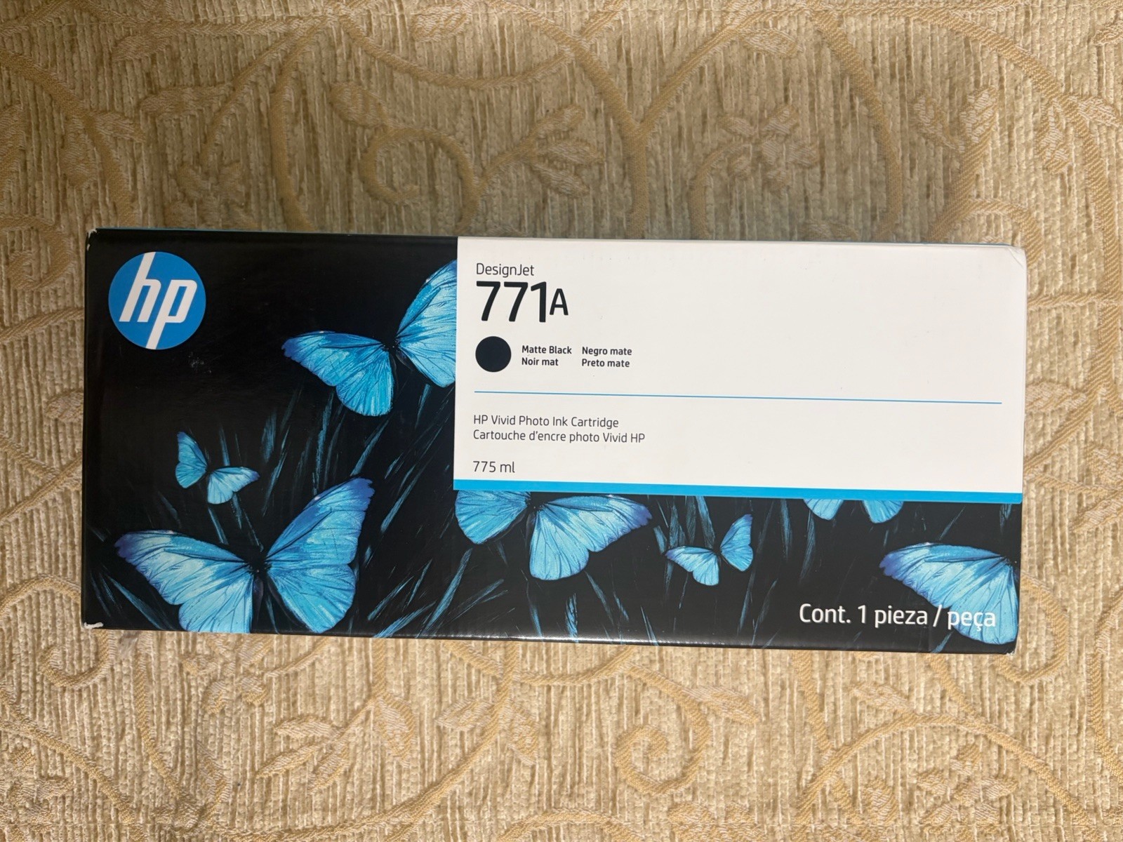 GENUINE HP 771A (B6Y15A )Matte Black 775ml Cartridge  DESIGNJET New Dated 12/26