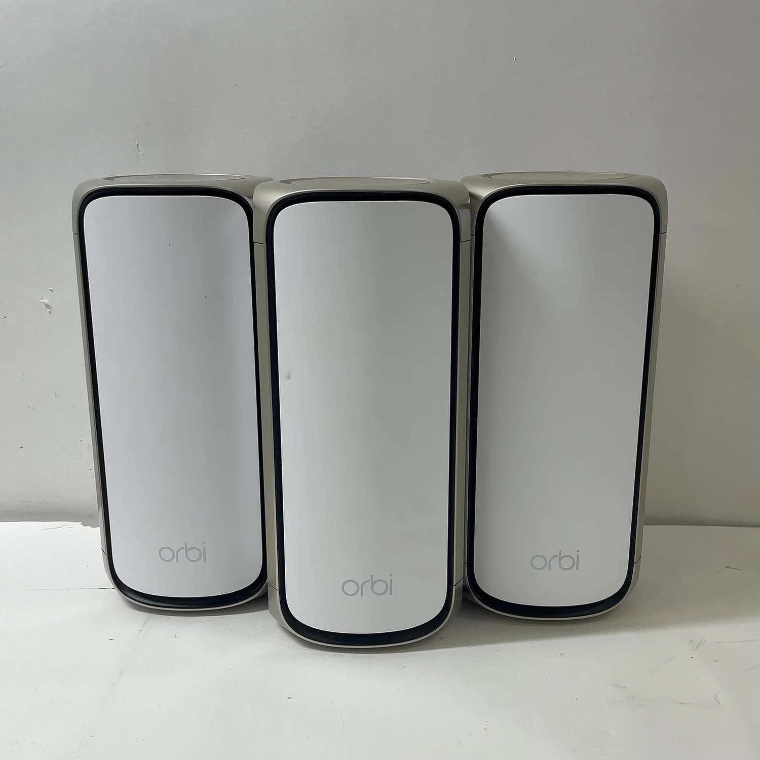NETGEAR Orbi 970 Series Quad Band WiFi 7 RBE973S-100NAS Home Mesh Wi-Fi System