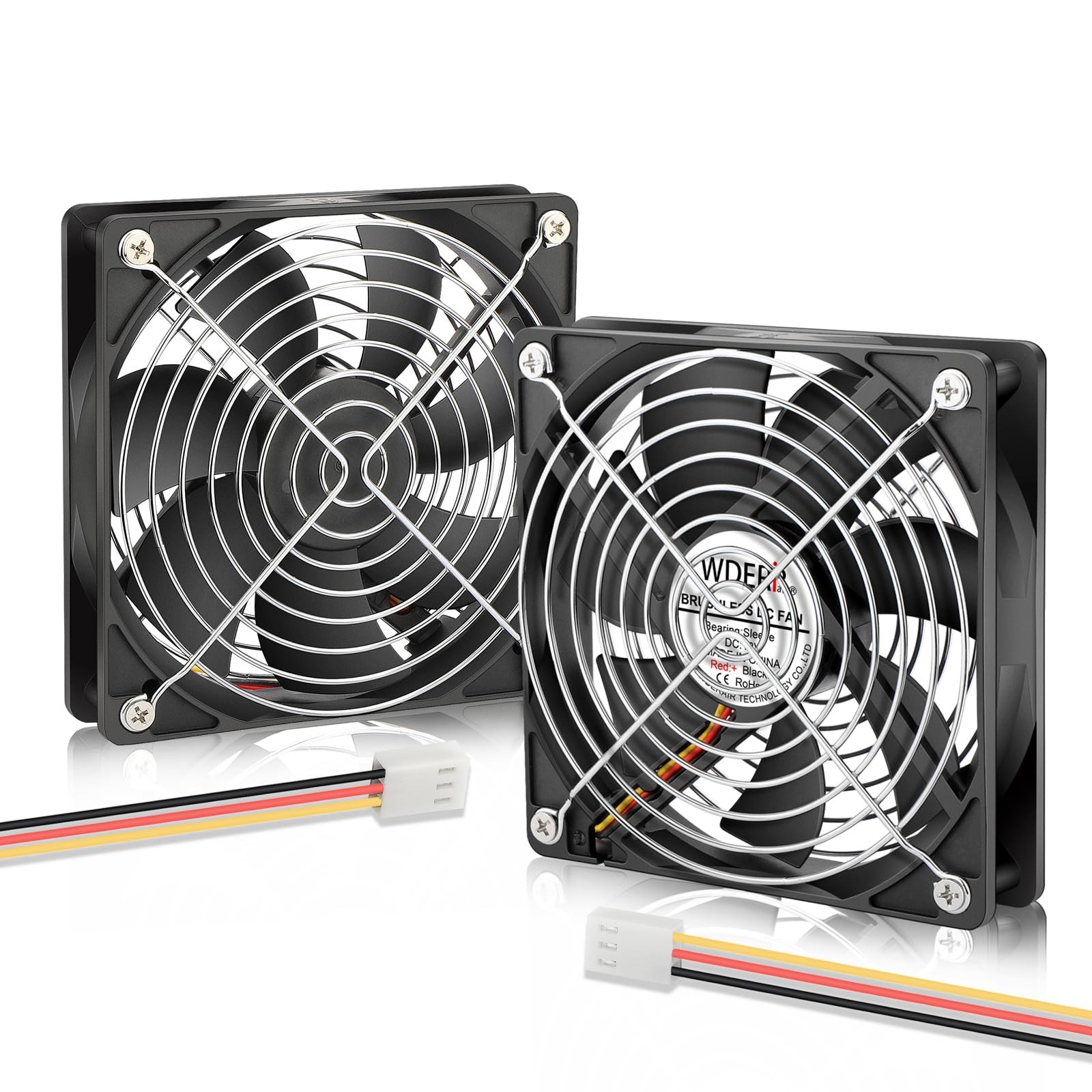 WDERAIR DC 120mm x 25mm Slim Wing 12V 3PIN-Silent Brushless PC Case SW120