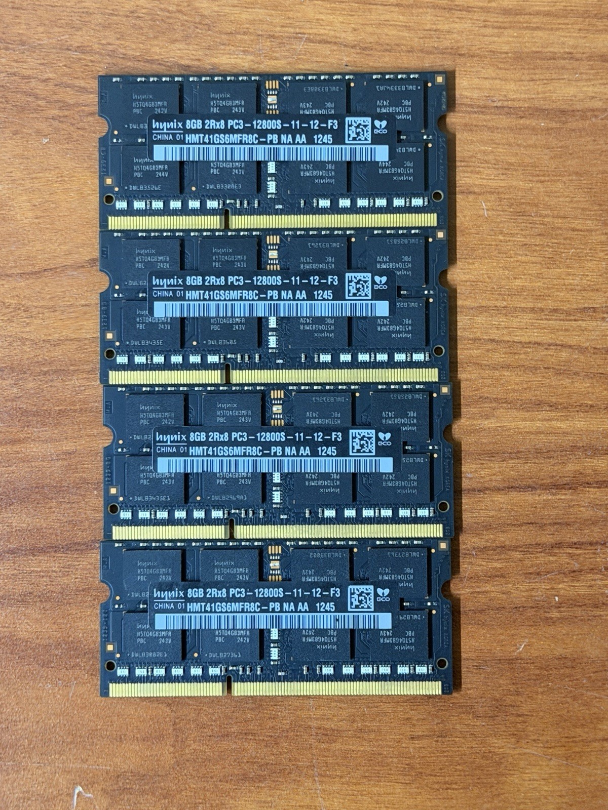 SK Hynix 32GB (4x8GB) PC3/PC3L-12800S DDR3 1600MHz SODIMM Laptop Memory RAM