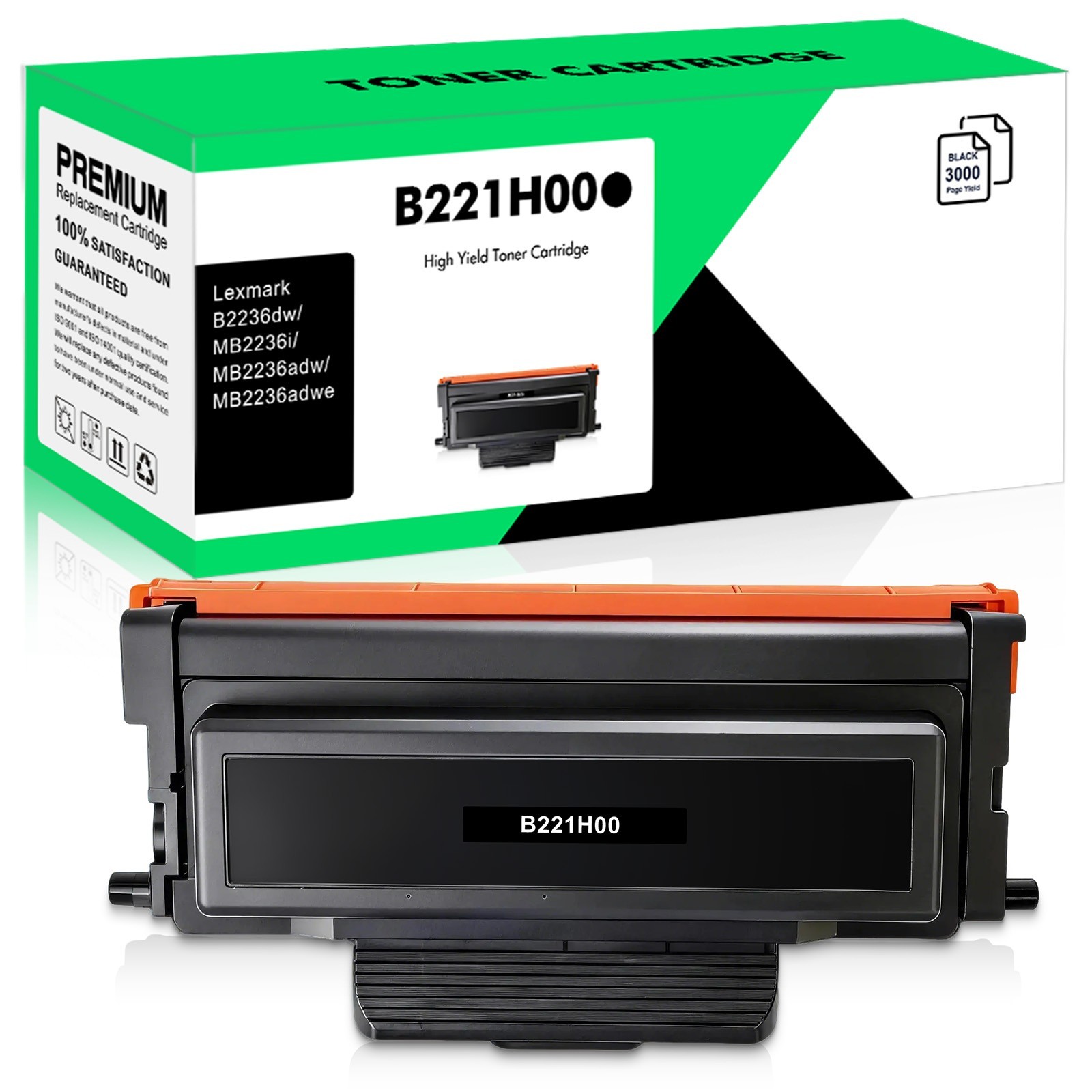 1PK B221H00 Toner Cartridge with Chip Compatible for Lexmark B2236dw MB2236adwe