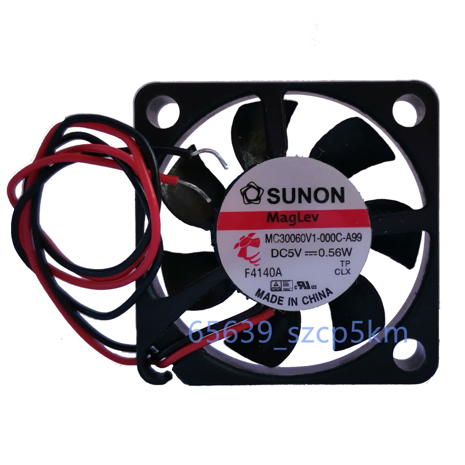SUNON MC30060V1-000C-A99 DC 5V 0.56W 30X30X6MM 3CM 2-Wire Silent Cooling Fan