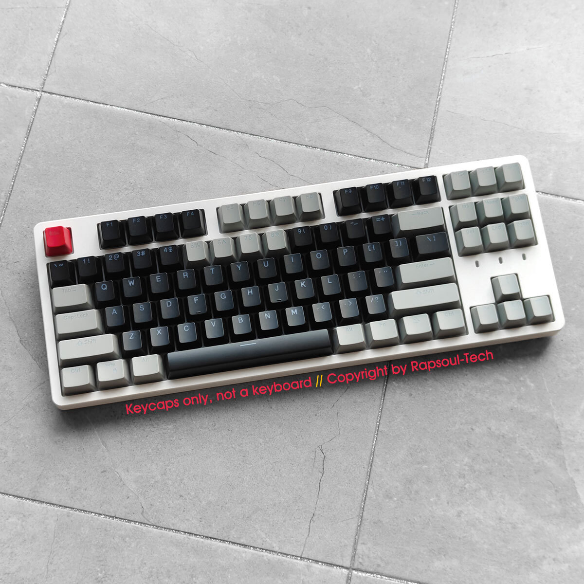 Retro Dolch Double Shot Shine Through 105 Keycaps set for MX Mechanical Keyboard