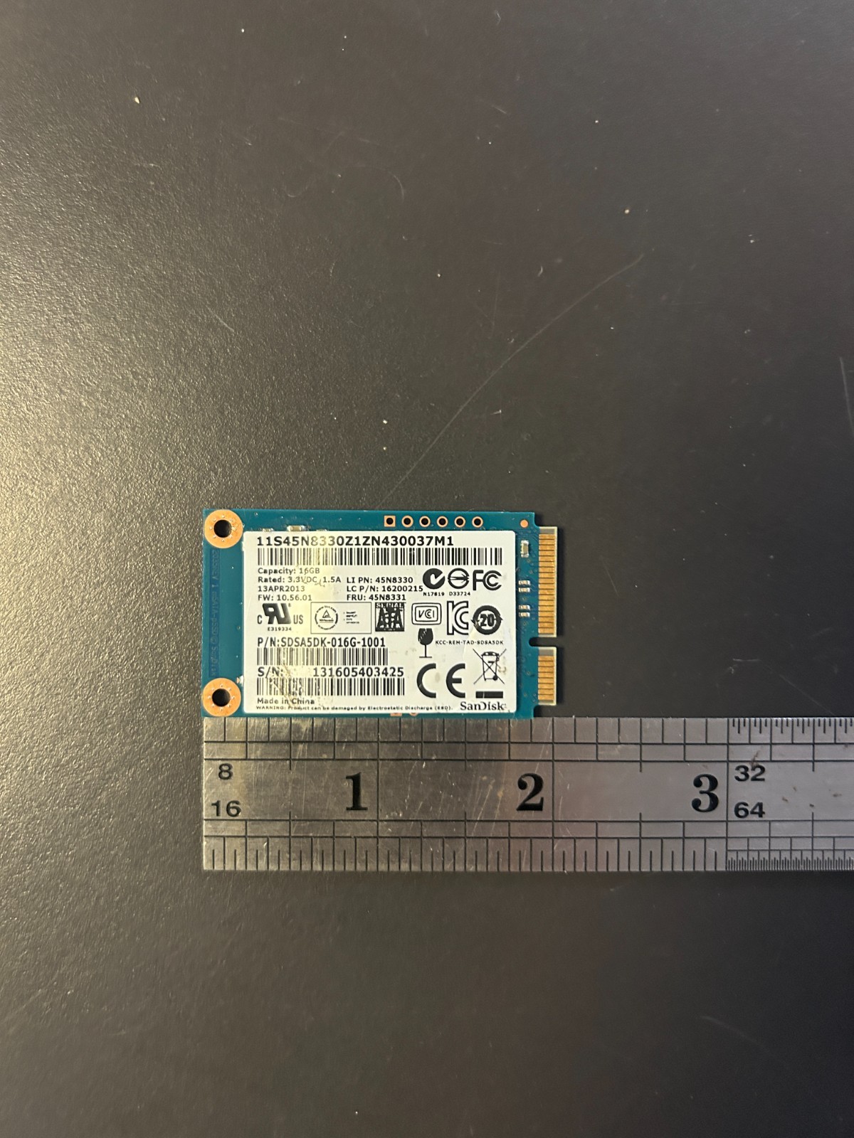 SanDisk 16GB mSATA Solid State Drive SSD