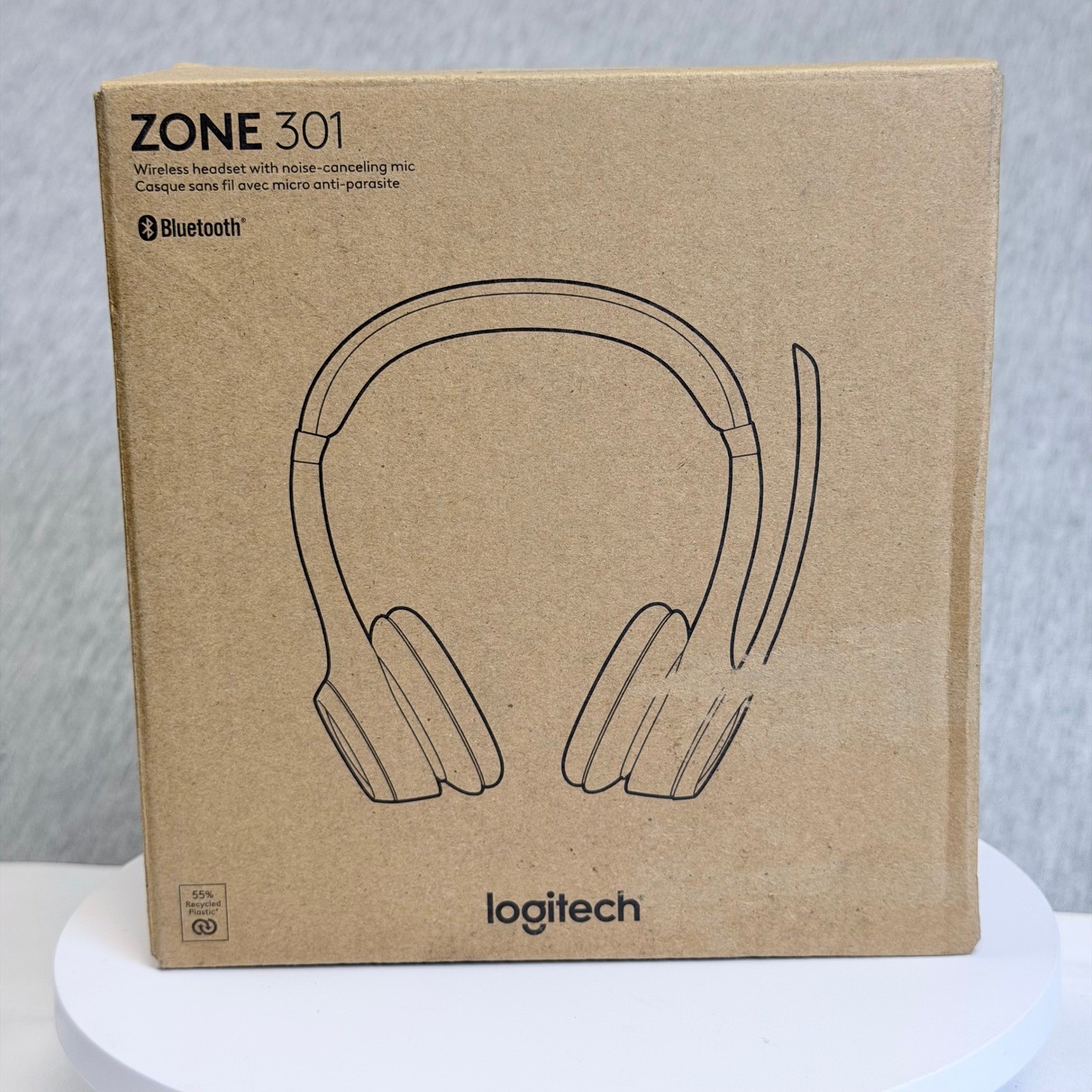 Logitech Zone 301 Wireless Bluetooth Headset Noise Canceling Mic K333