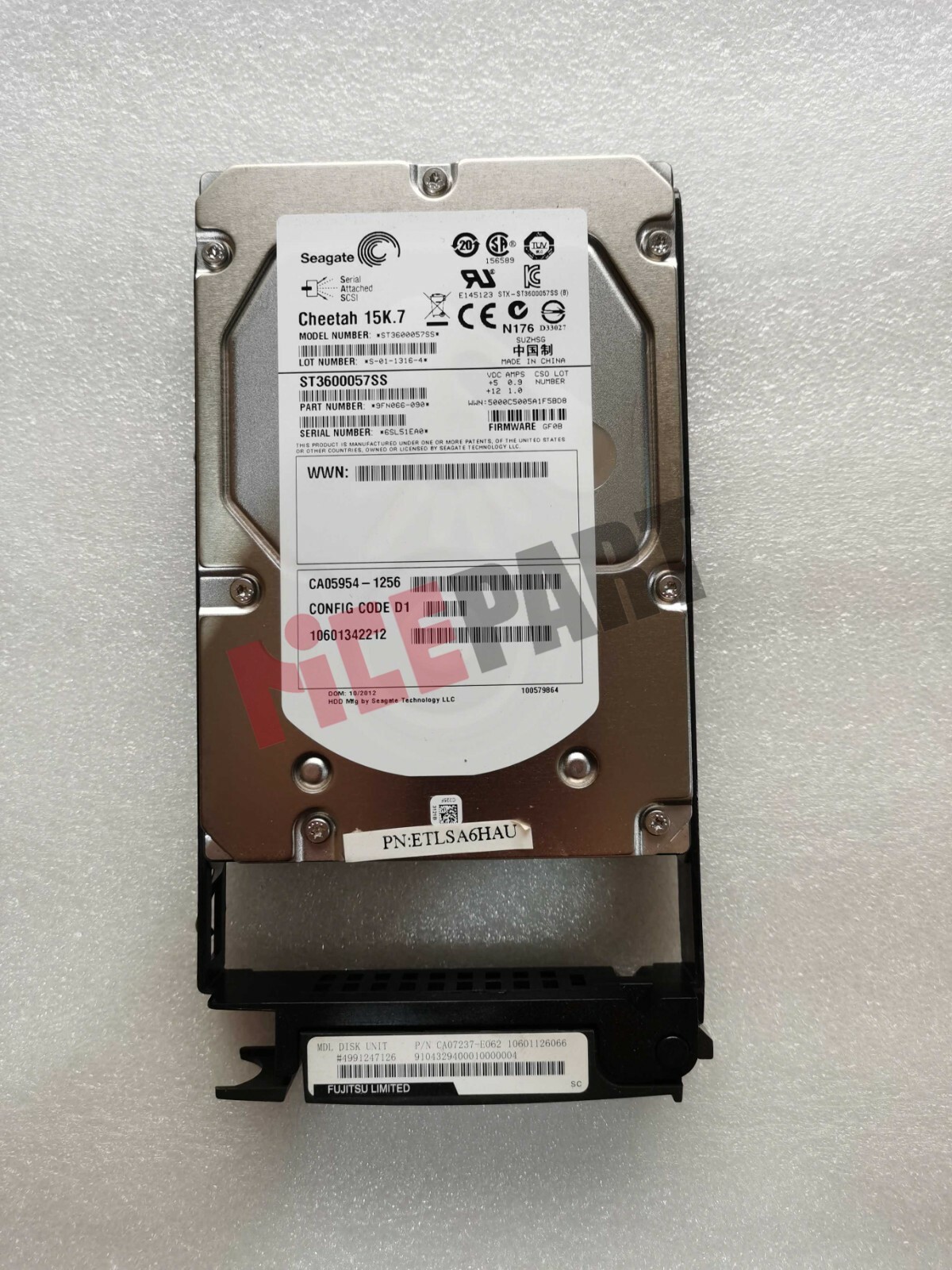 Fujitsu CA07237-E062 CA05954-1256 600GB 15K SAS DX80 DX90 HARD DRIVE
