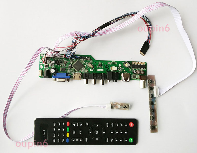 TV HDMI VGA RF PC LCD Display Controller Kit for LG LED LP173WD1 1600X900 17.3" 