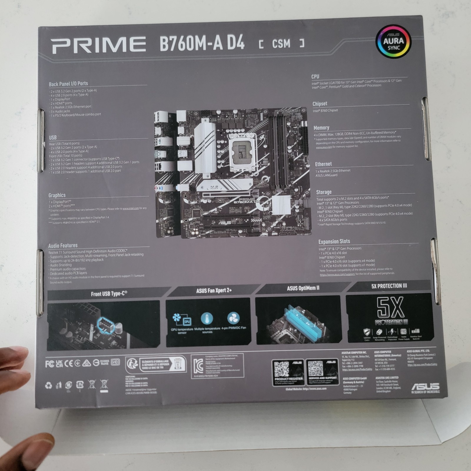 ASUS  PRIME B760M-A D4 nonworking motherboard