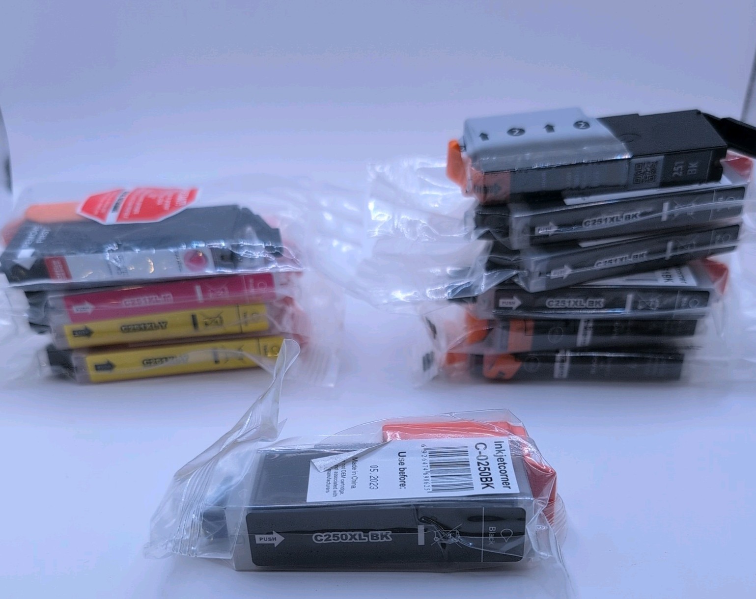 Ink Cartridges Lot of 11 SEALED C-250XL C-251XL Canon PIXMA *See Description*