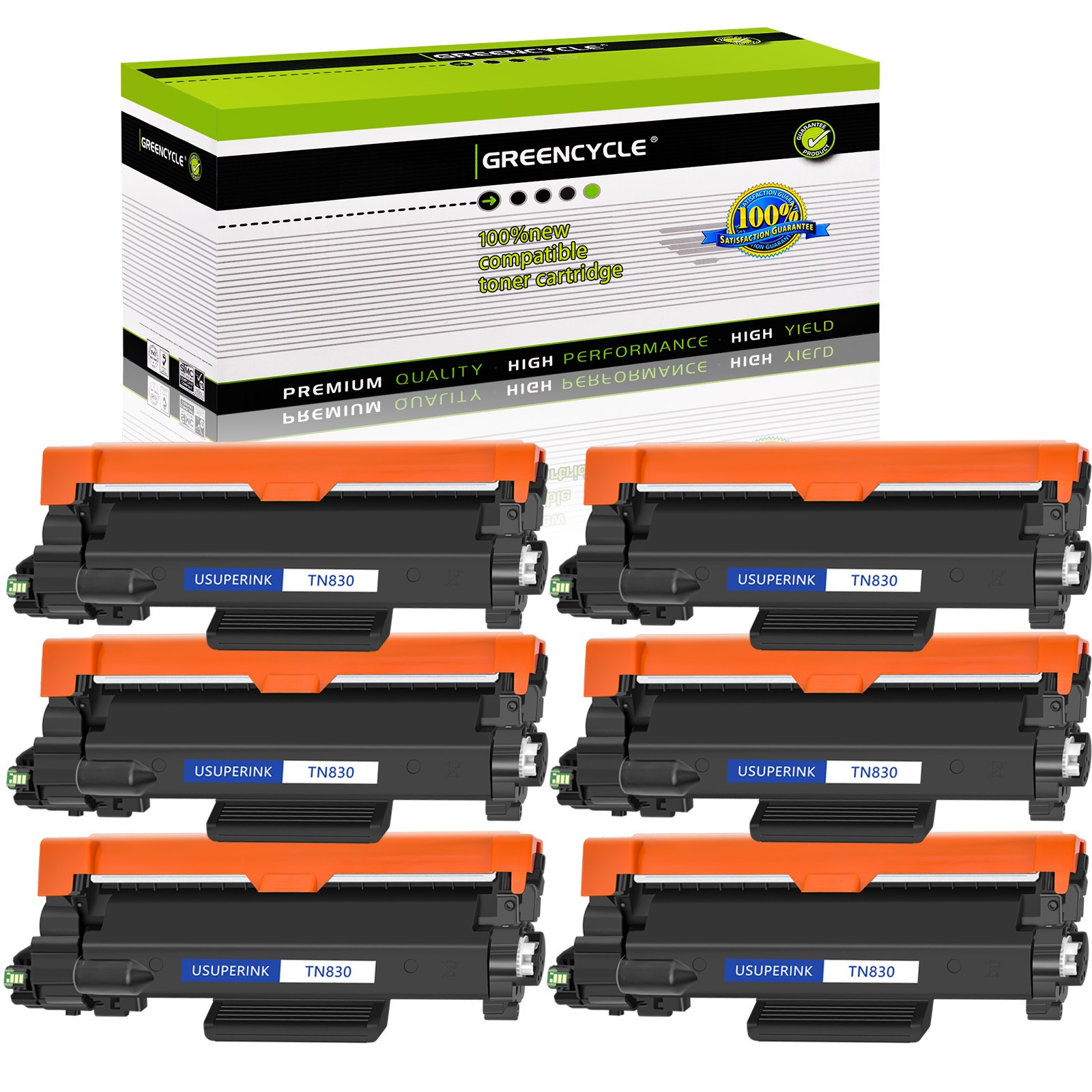 6PK TN830 Toner Cartridge for Brother TN830xl HL-L2405W HL-L2865DW MFC-L2900DW
