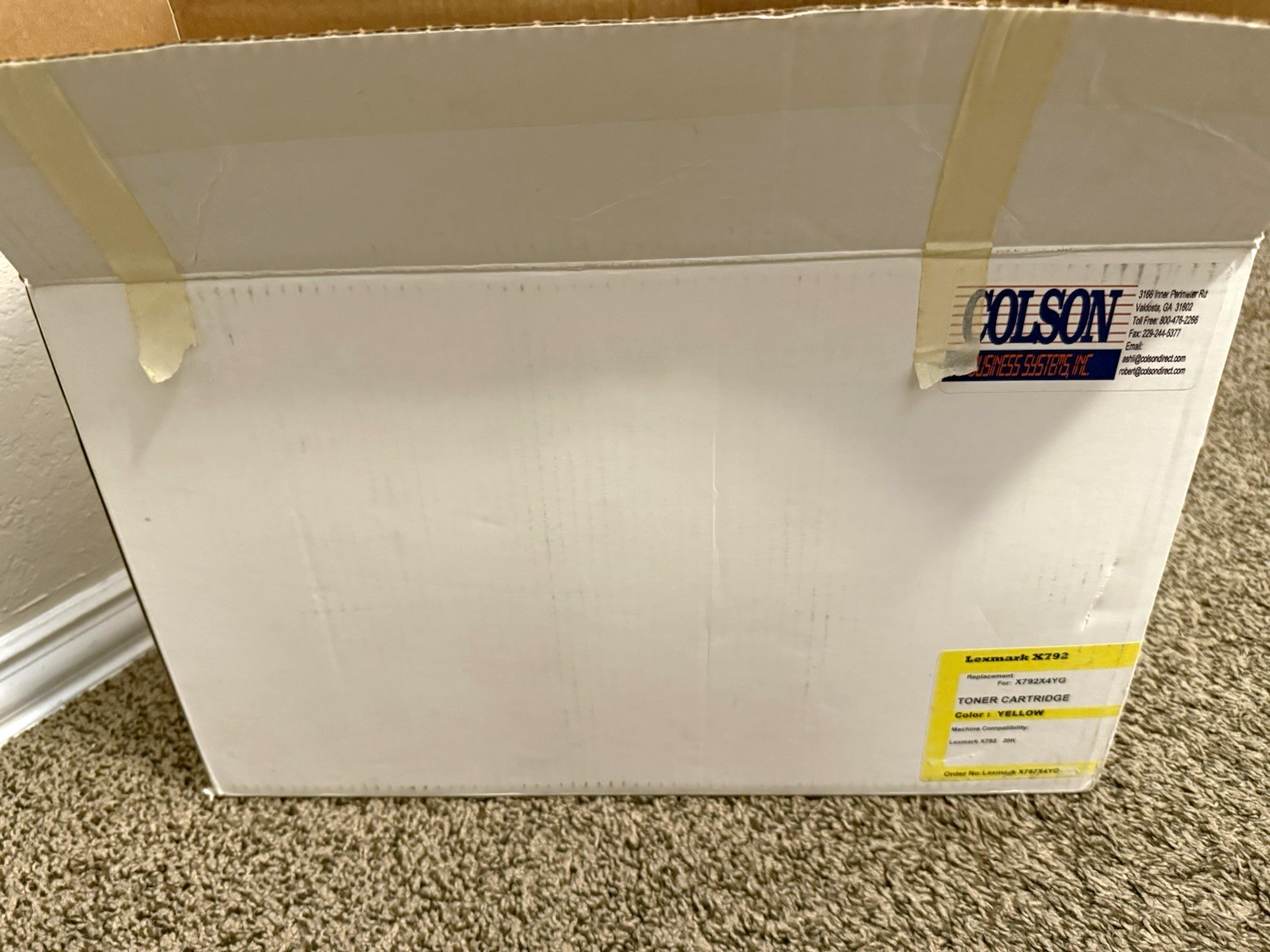 Lexmark X792 Yellow Laser Toner Cartridge X792X4YG for Lexmark X792 Printer