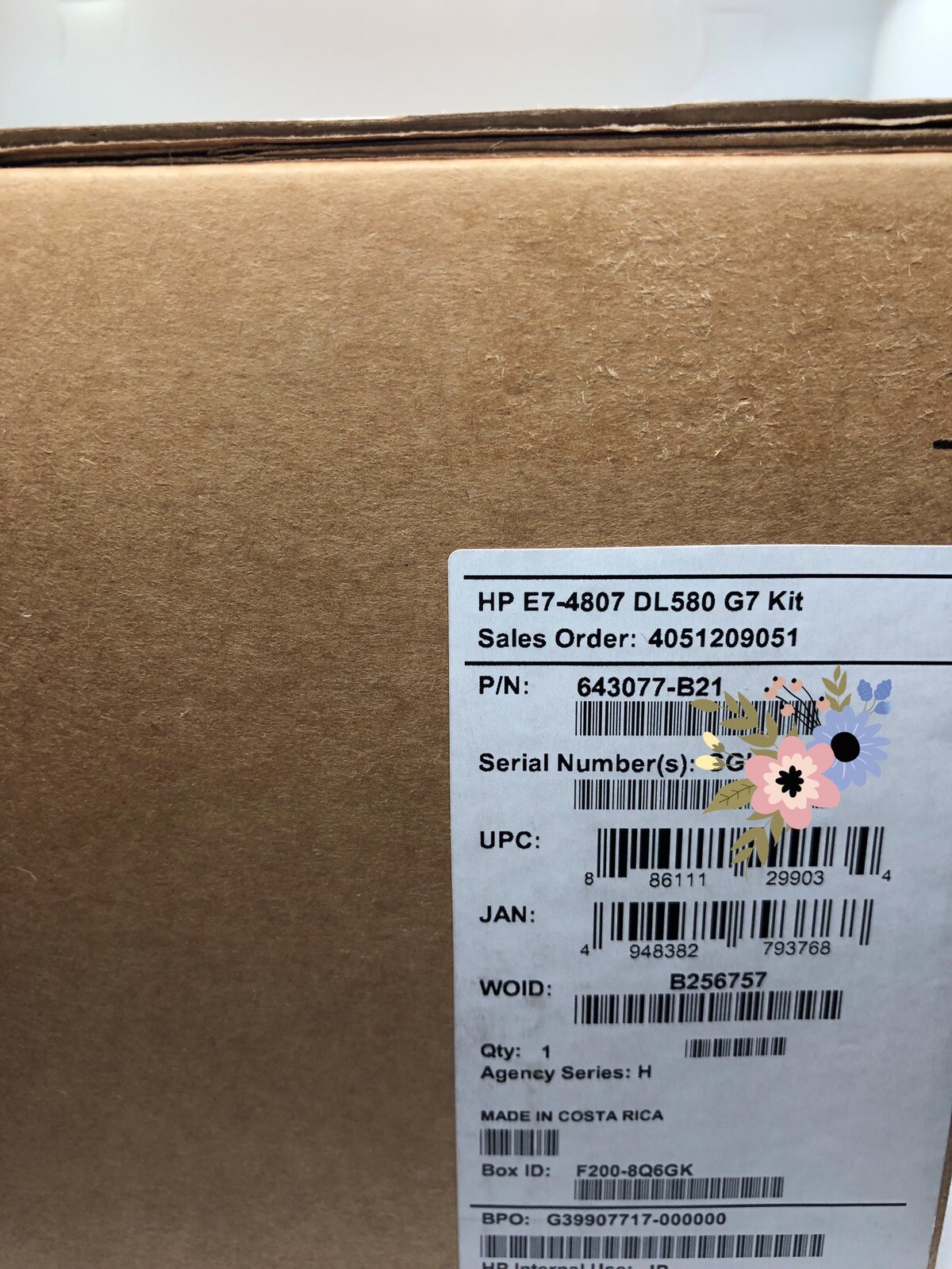 HP Intel Xeon E7-4807 1.86 GHz Six Core (643077-B21) Processor *Retail Complete*