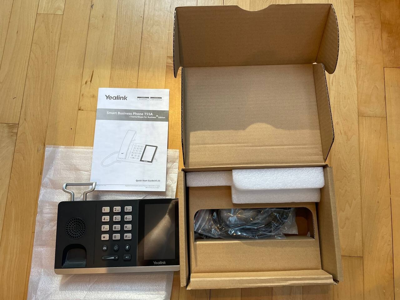 Yealink SIP-T55A Smart Business Phone with Skype - Classic Grey