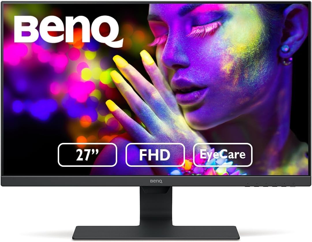 BenQ GW2780 Monitor 27" FHD 1920x1080p | IPS | Eye-Care Tech |  Low Blue Light