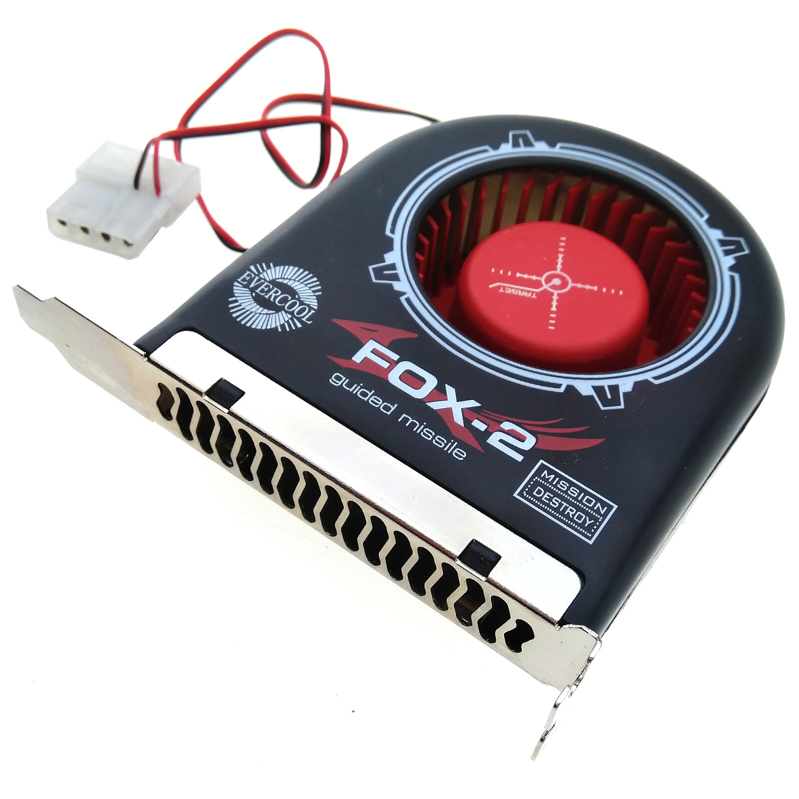 PCIe Cooling Fan PC Case CPU Interal Cooler Heat Air Exhaust 2800rpm IDE Power
