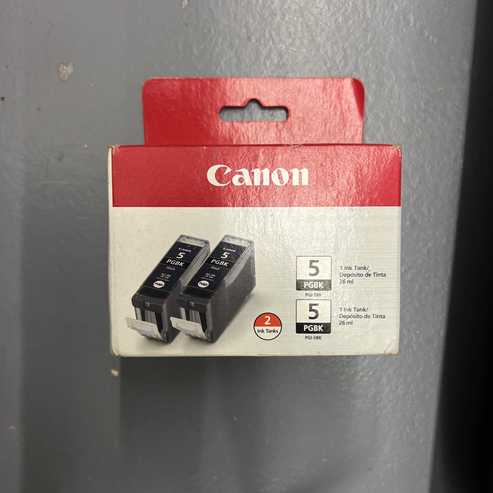 Genuine Canon OEM 5 Black Ink Cartridges PGI-5 PGBK TWIN PACK