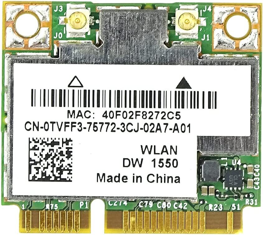 0TVFF3 New Dell Wireless DW1550 Precision M4800 WiFi Card BlueTooth 4.0 TVFF3