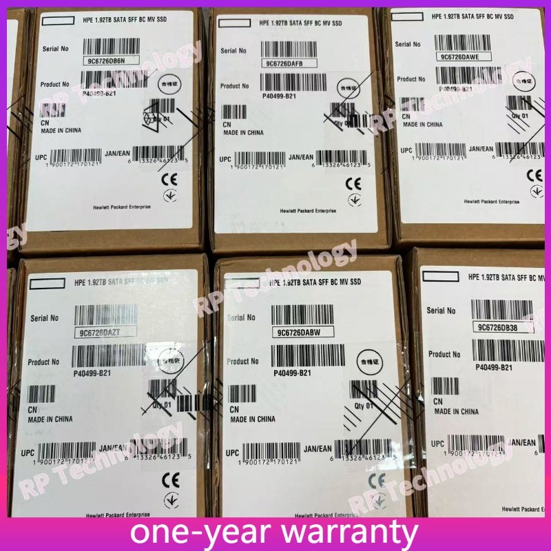 HPE P40499-B21 P41524-001 1.92TB SATA 6Gb 2.5" RI Gen10 Plus V2 GEN11 Server