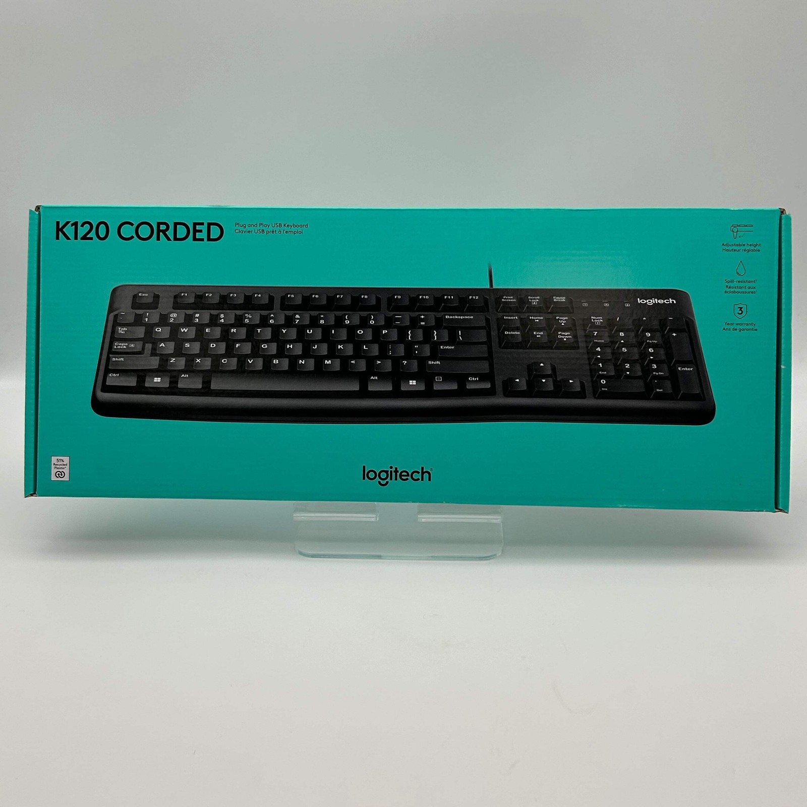 Logitech K120 Black Keyboard - New In Box