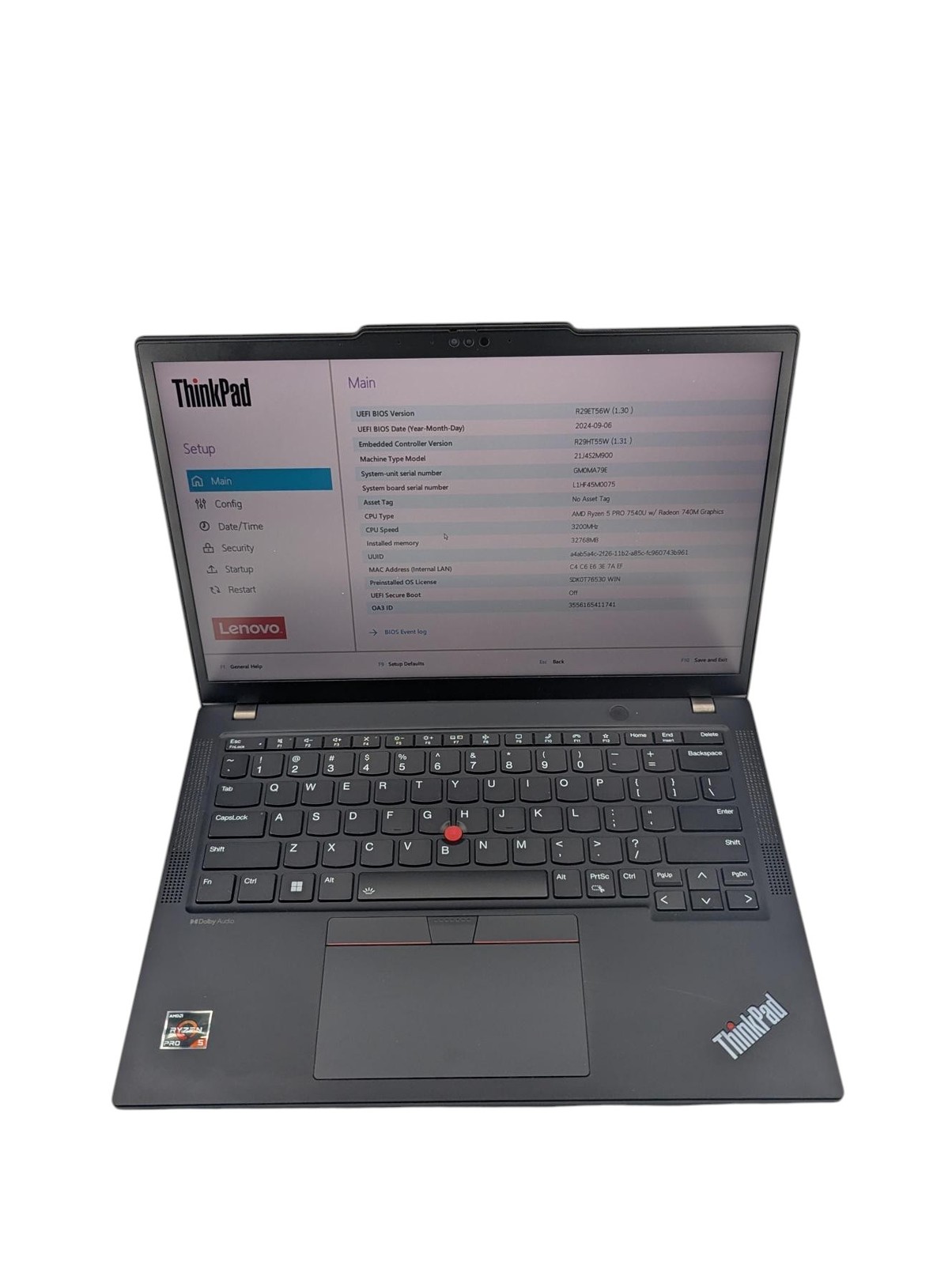 Lenovo ThinkPad X13 Gen 4 14" - Ryzen 5 Pro 7540U - 32GB RAM - 512GB - Grade D