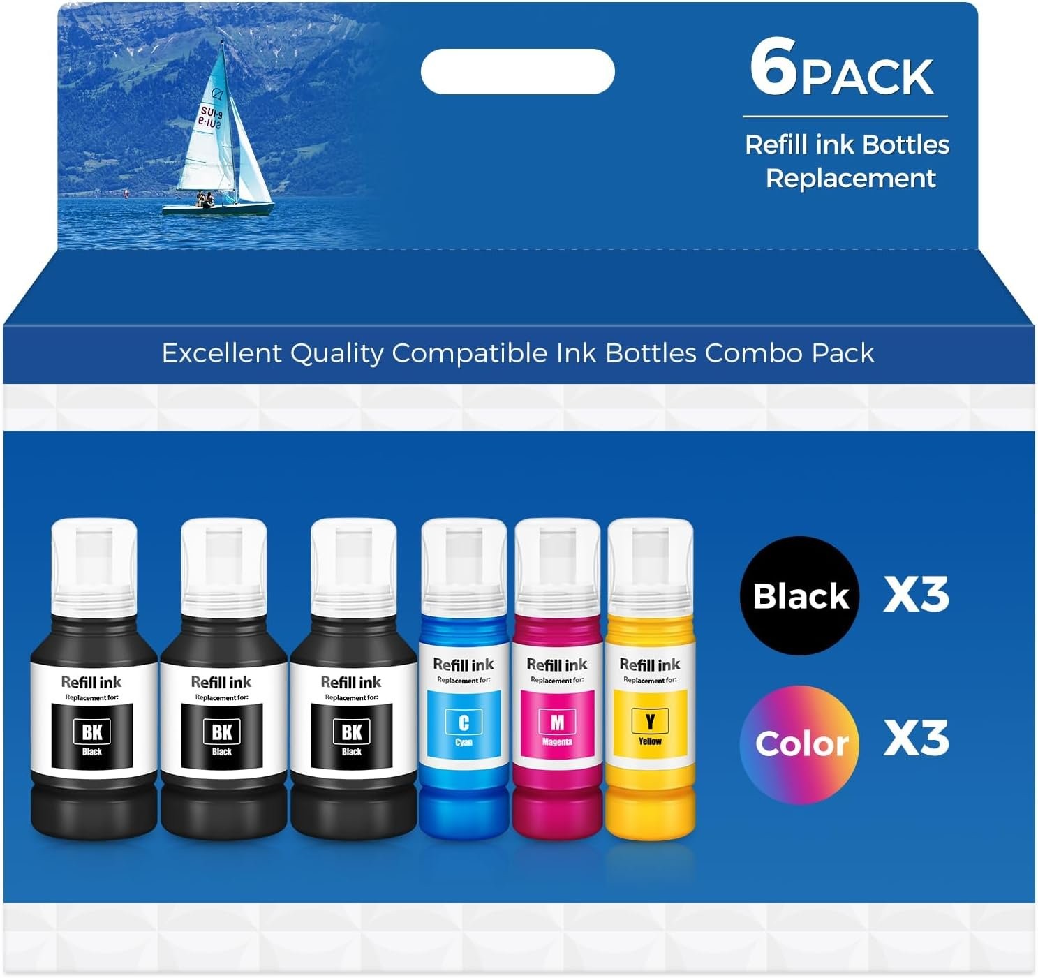 Compatible for EPT502 Ink Refill Bottles ET-3850 ET-2850 ET-4850 Ink Refill | fo