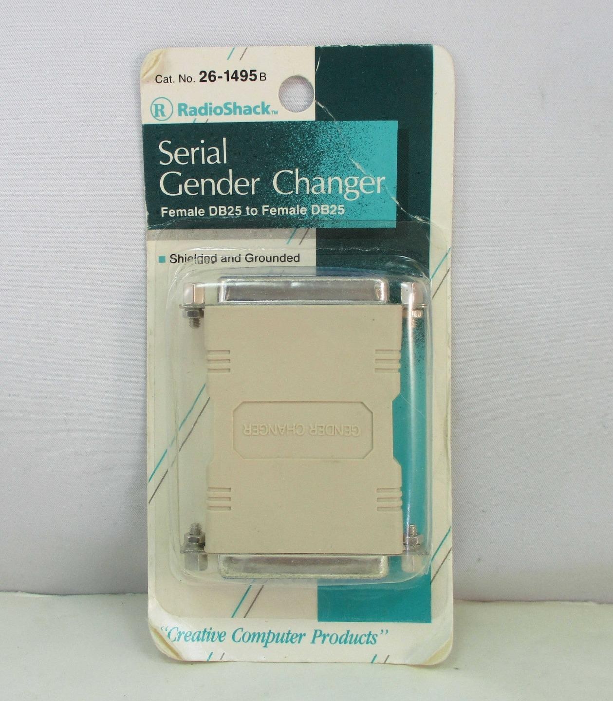 Radio Shack 26-1495B Serial Gender Changer - Female DB25 to Female DB25 - NEW