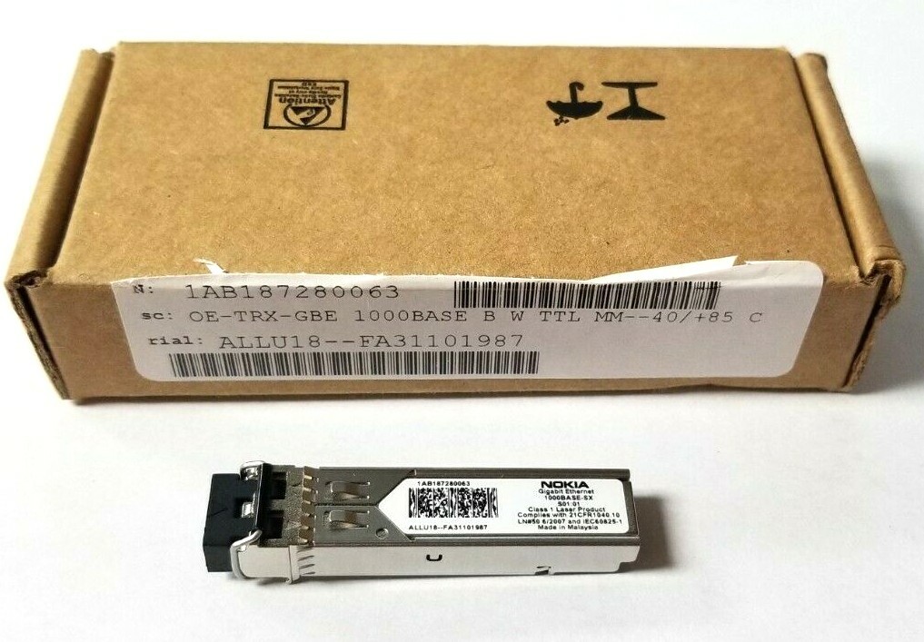GENUINE NOKIA 1AB187280063 OE-TRX-GBE 1000BASE-SX GIGABIT ETHERNET