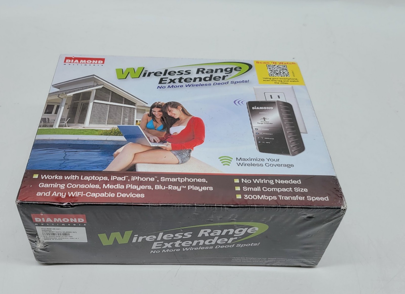 Diamond Multimedia 300Mbps 802.11n Wireless Range Extender (WR300N)