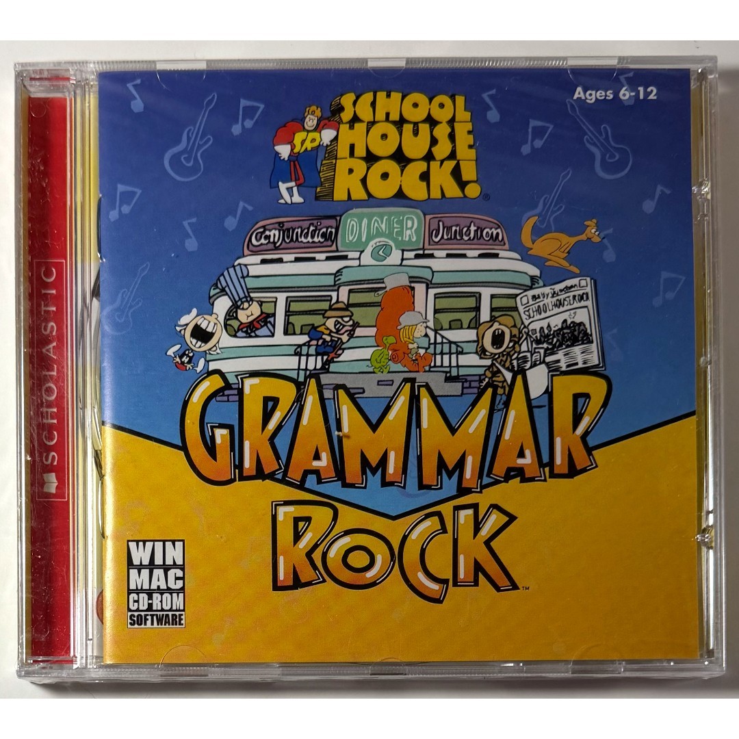 School House Rock Grammar Rock WIN MAC CD-ROM Software BRAND NEW FACTORY SEALED