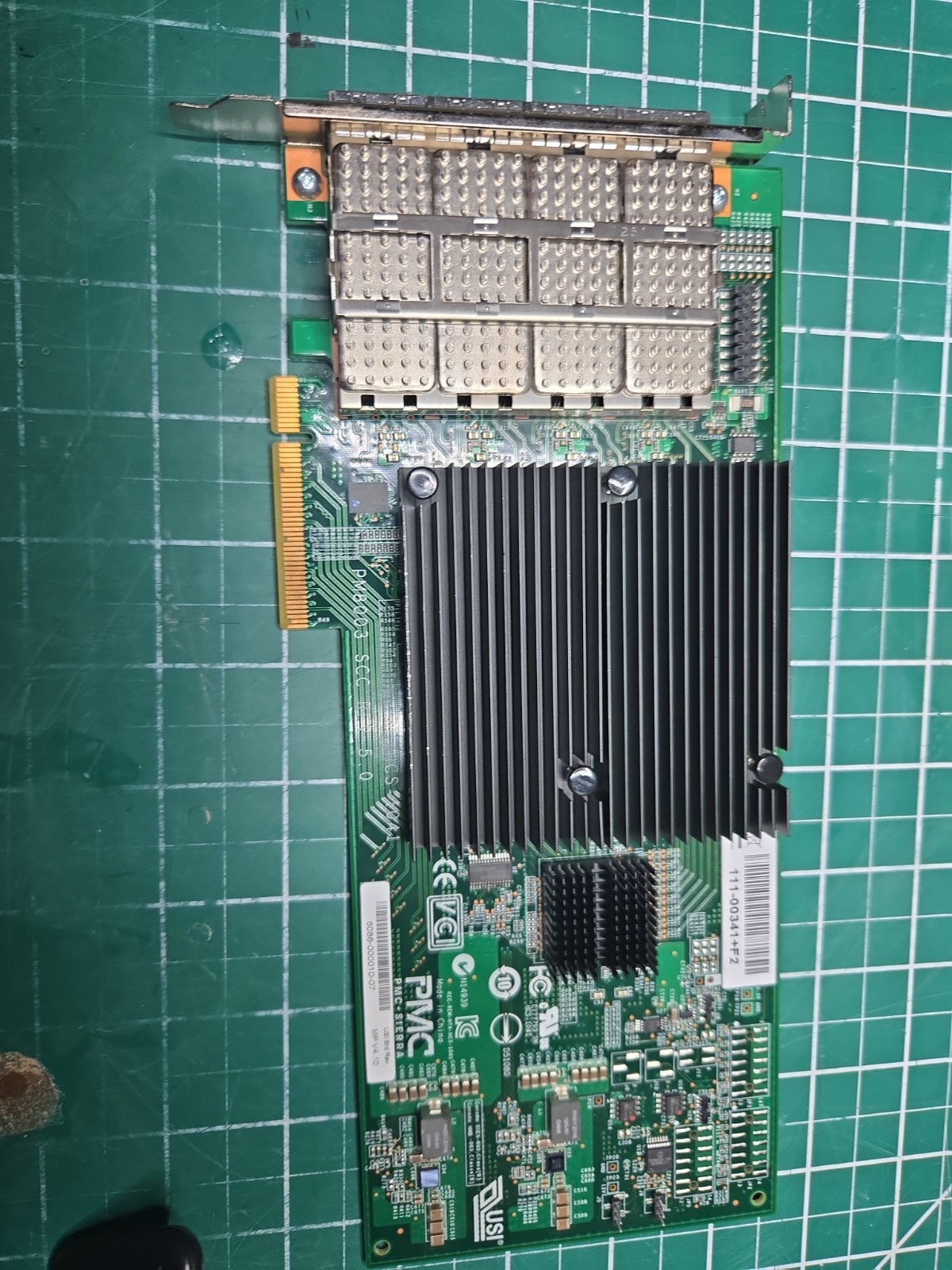 NetApp 111-00341+F2 SAS Quad Port 3/6Gb QSFP Controller / PMC Sierra PM8003 v5.0