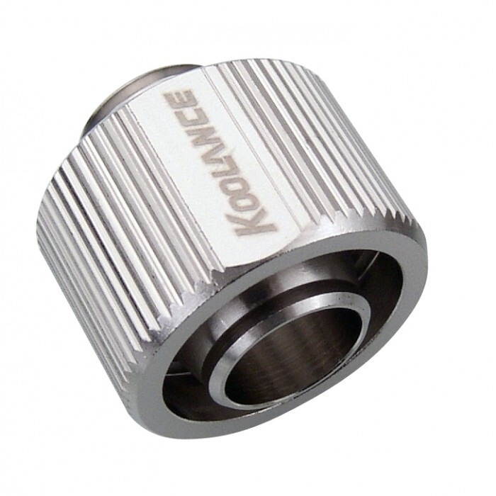 (Lot of 16pcs) Koolance 1/2" x 3/4" Compression Fittings, Nickel Plated Brass