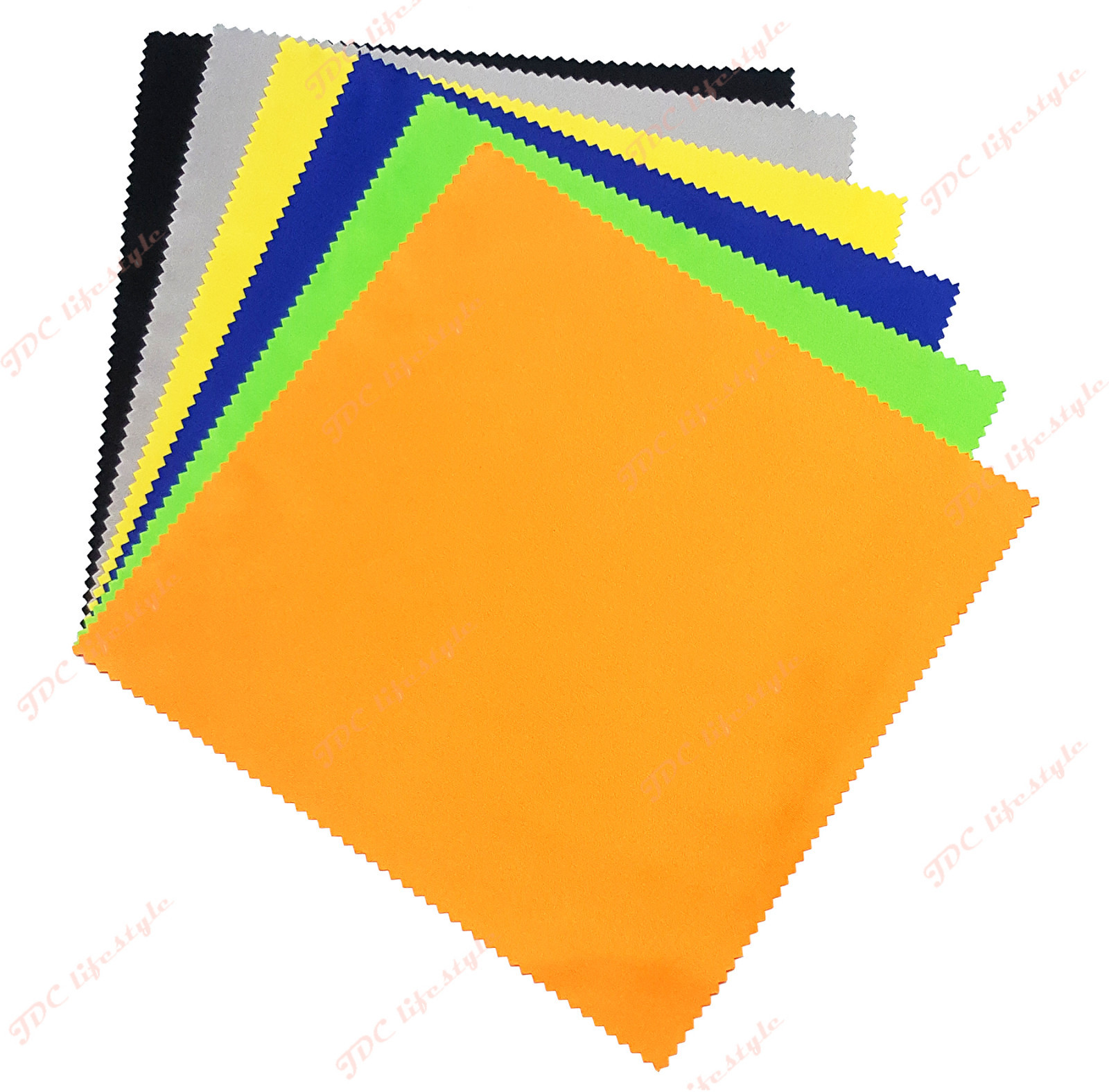 6-Pack High Quality Microfiber Cleaning Cloths for Lens Glasses TV  Phone Screen