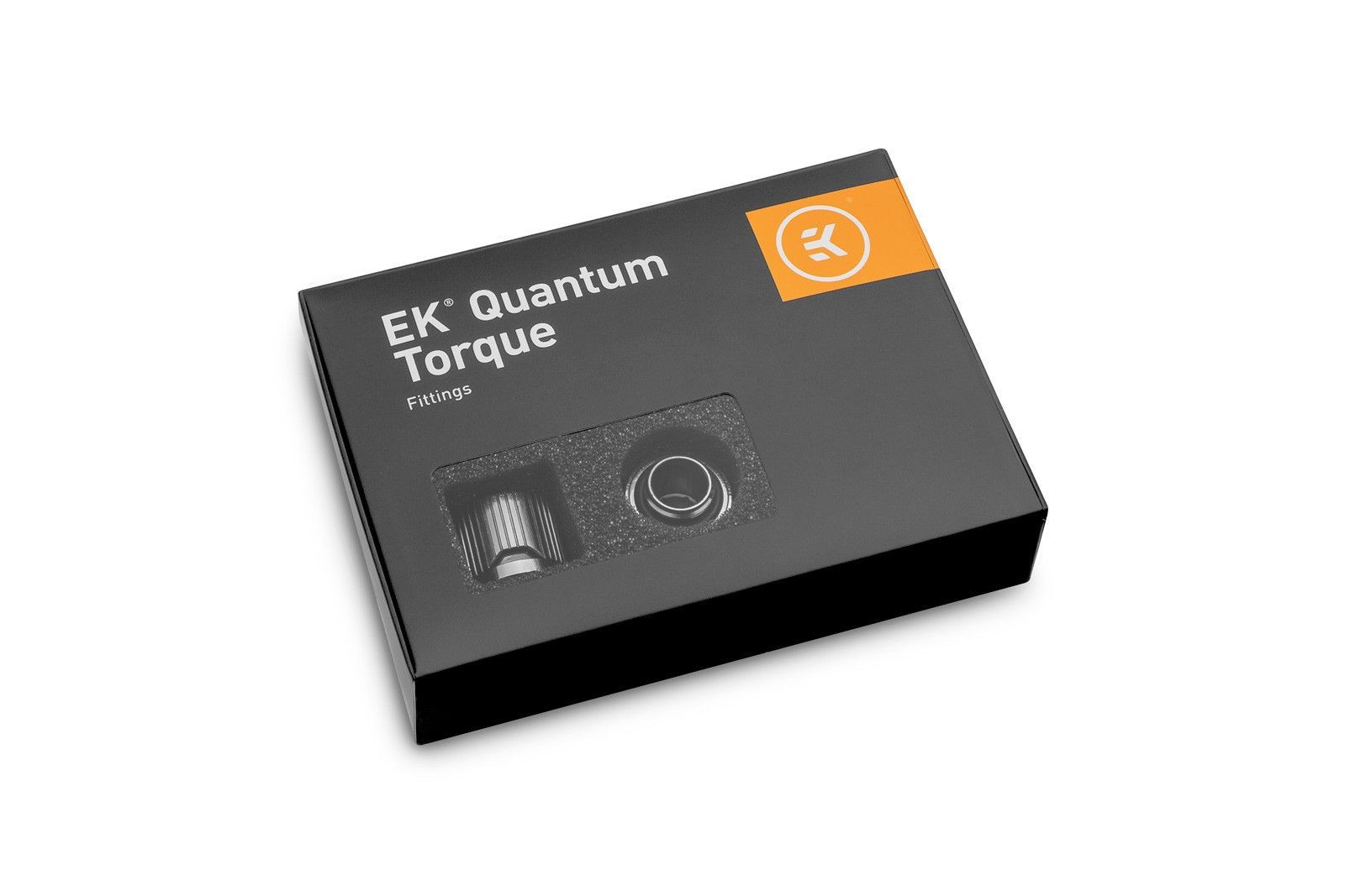 EKWB EK-Quantum Torque HDC-12 Rigid 12mm OD Compression Fitting Black Nickel 6PK