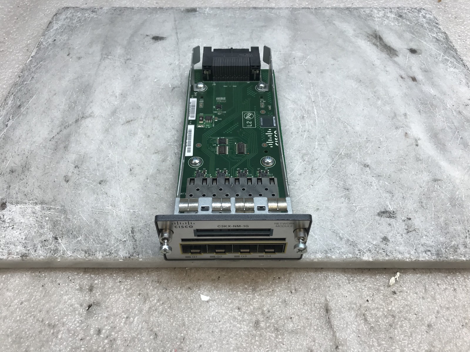 Cisco C3KX-NM-1G 4-Port Gigabit SFP Network Module 3750X 3560X - TESTED